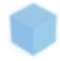 cube bleu